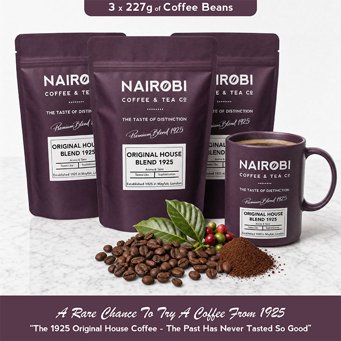 The 1925 Original House Blend – 3 × 227g Pack of Heritage Collection Coffee Beans (681g Total)