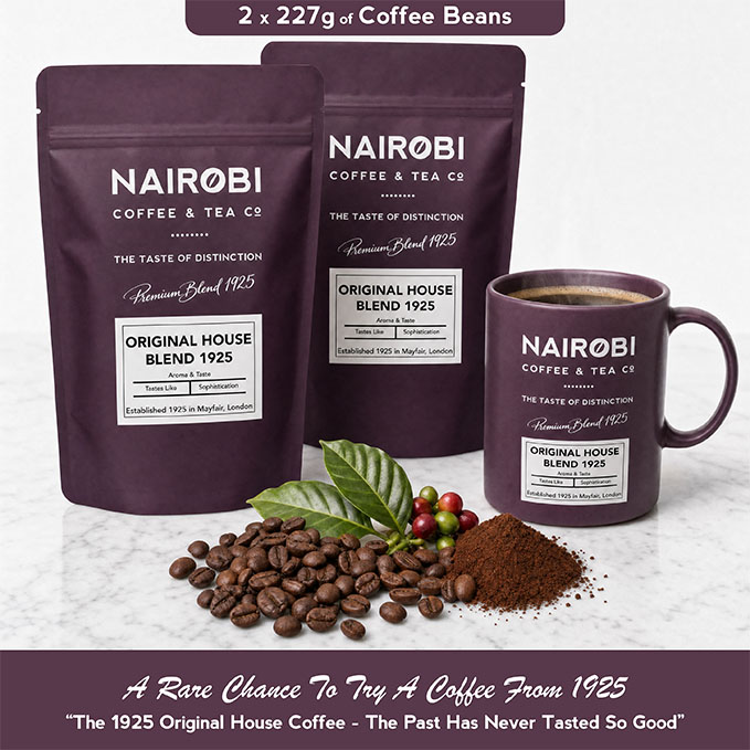 The 1925 Original House Blend – 2 × 227g Pack of Heritage Collection Coffee Beans (454g Total)