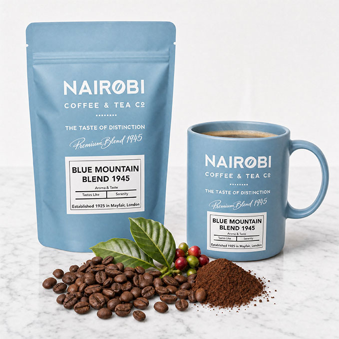 The 1945 Blue Mountain Blend – 227g Packet of Heritage Collection Coffee Beans