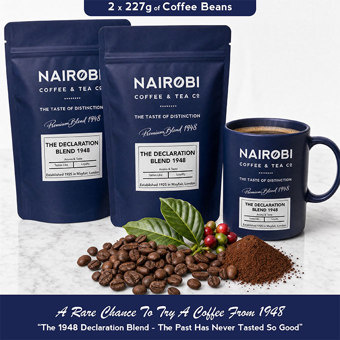 The 1948 Declaration Blend – 2 × 227g Pack of Heritage Collection Coffee Beans (454g Total)