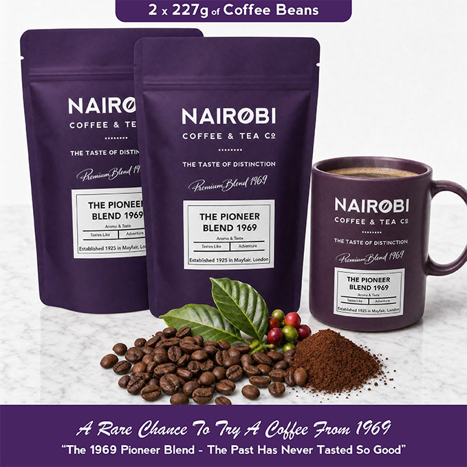The 1969 Pioneer Blend – 2 × 227g Pack of Heritage Collection Coffee Beans (454g Total)