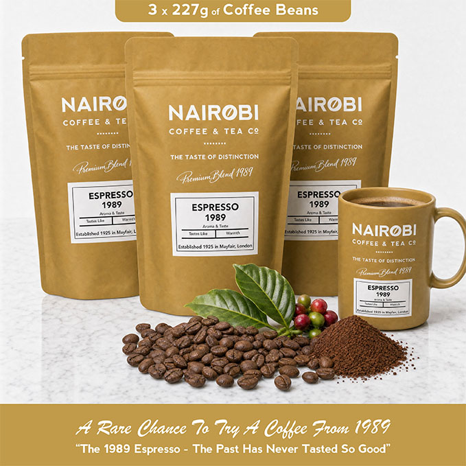 The 1989 ESPRESSO – 3 × 227g Pack of Heritage Collection Coffee Beans (681g Total)
