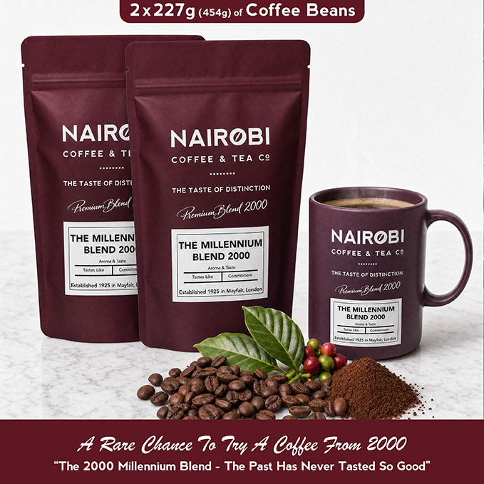 The 2000 Millennium Blend – 2 × 227g Pack of Heritage Collection Coffee Beans (454g Total)