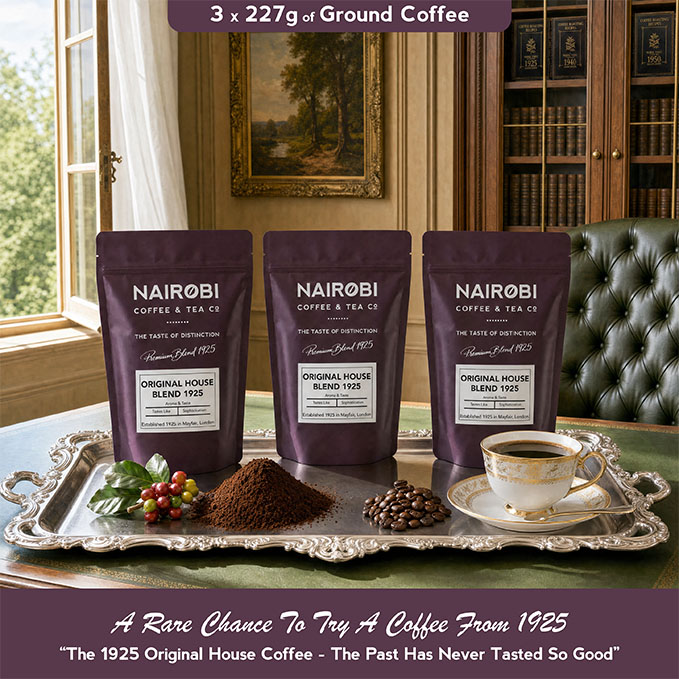 The 1925 Original House Blend – 3 × 227g Pack of Heritage Collection Ground Coffee (681g Total)