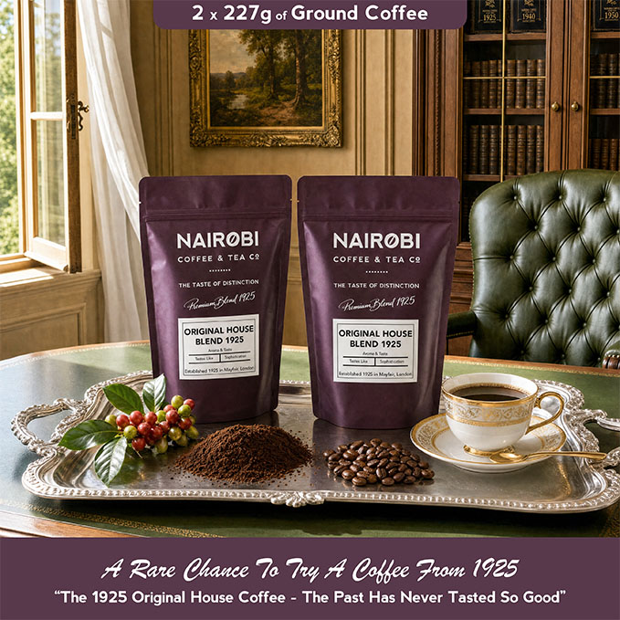 The 1925 Original House Blend – 2 × 227g Pack of Heritage Collection Ground Coffee (454g Total)