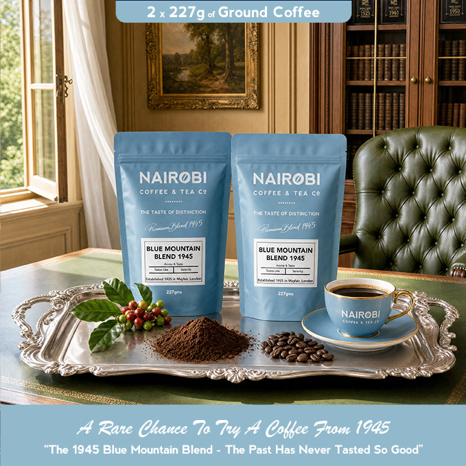 The 1945 Blue Mountain Blend – 2 × 227g Pack of Heritage Collection Ground Coffee (454g Total)