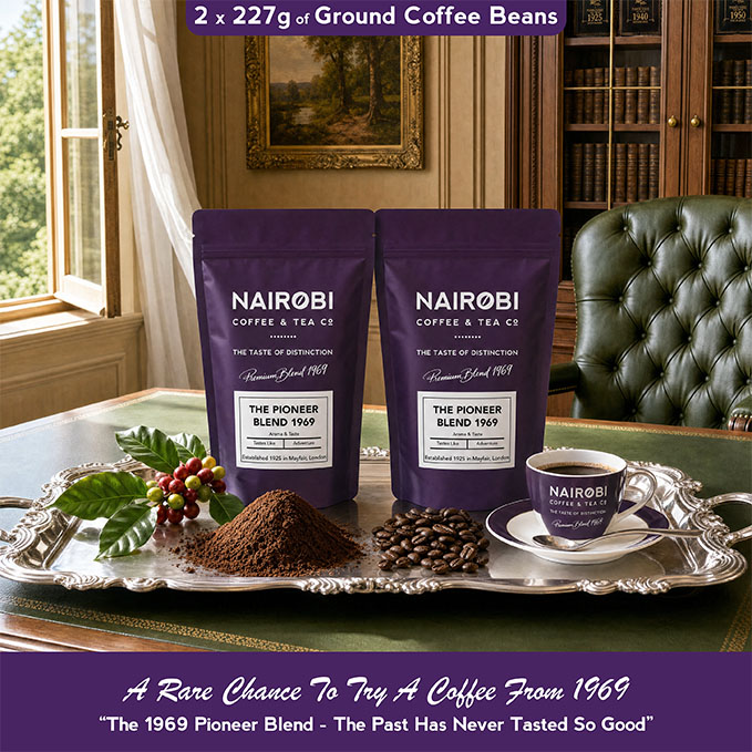 The 1969 Pioneer Blend – 2 × 227g Pack of Heritage Collection Ground Coffee (454g Total)