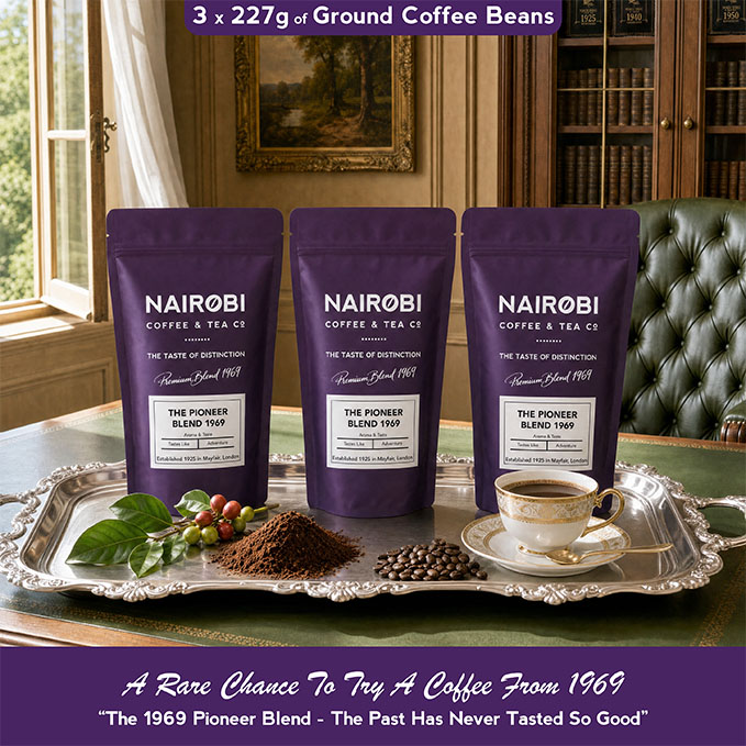 The 1969 Pioneer Blend – 3 × 227g Pack of Heritage Collection Ground Coffee (681g Total)