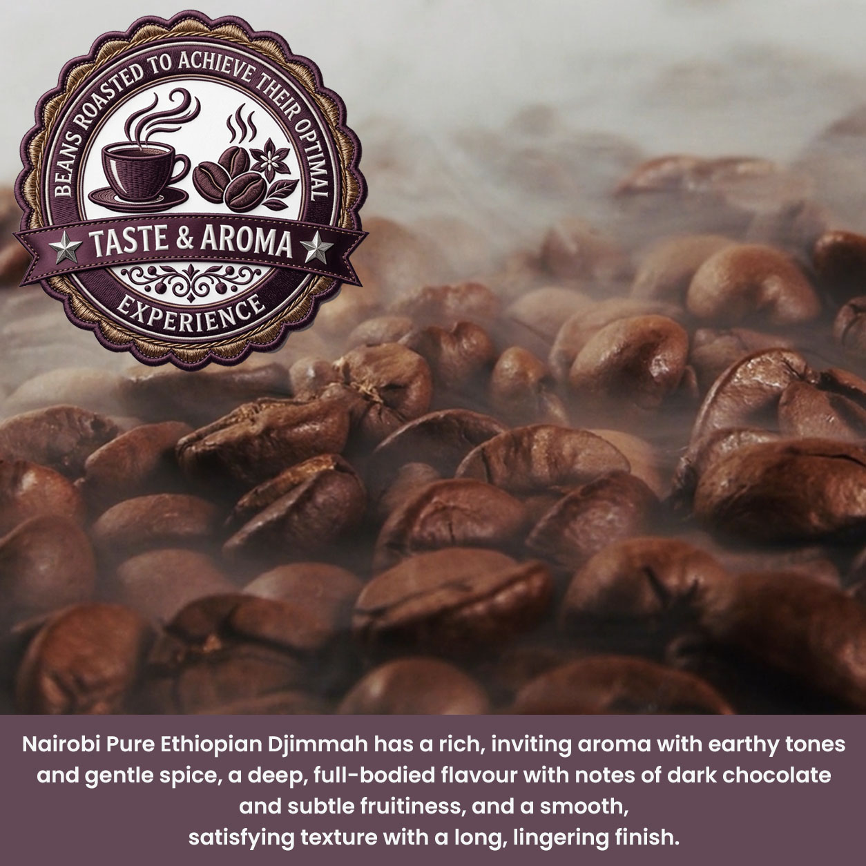 Pure Ethiopian Djimmah – 1kg Coffee Beans – single-origin