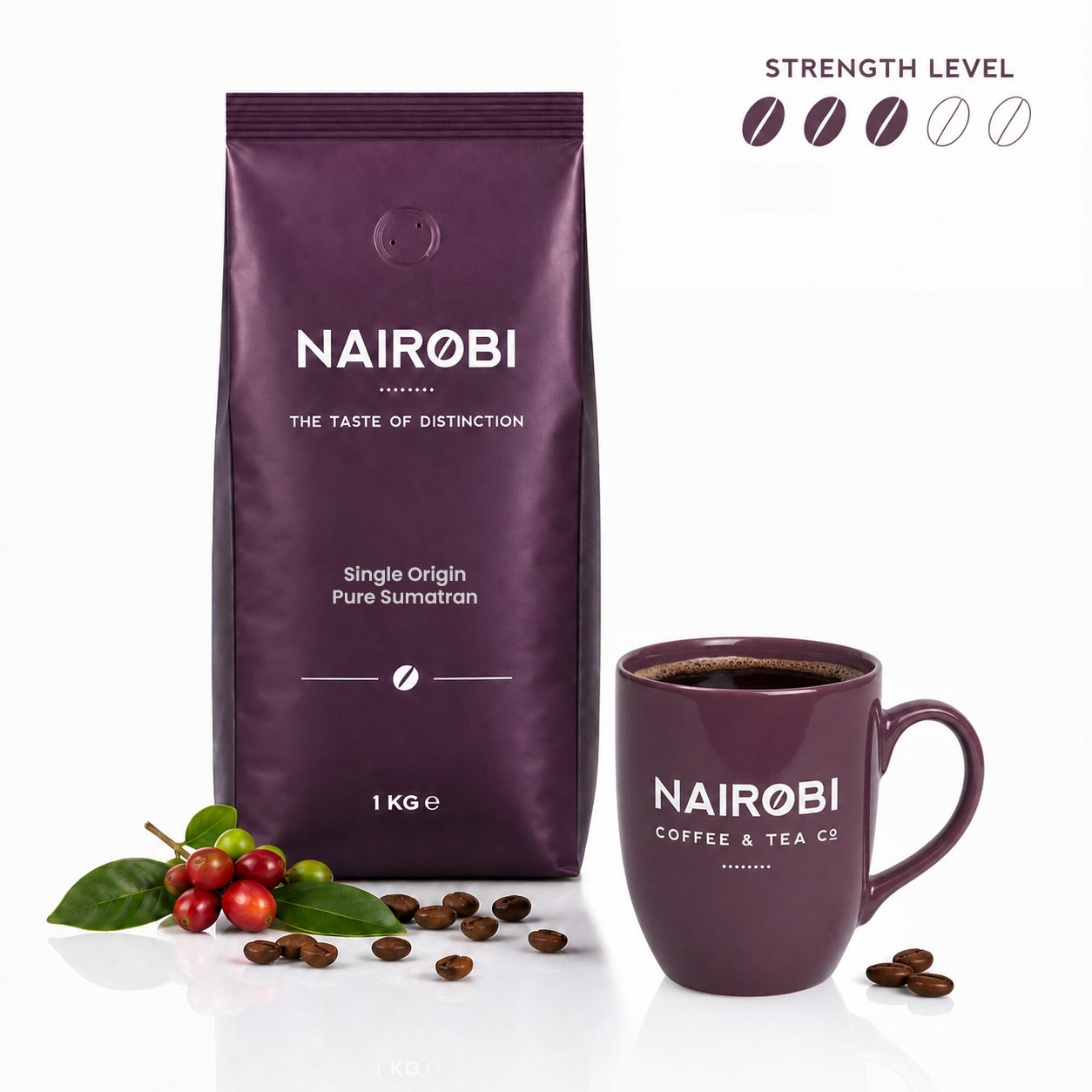 Pure Kenya – 1kg Coffee Beans – single-origin