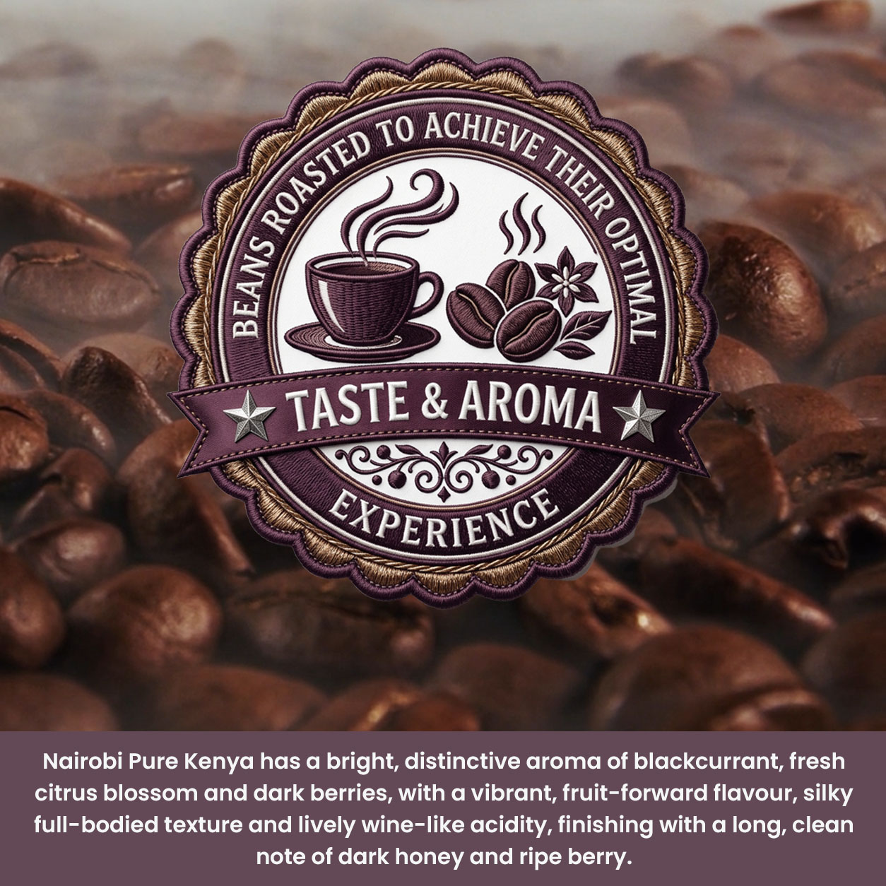 Pure Kenya – 1kg Coffee Beans – single-origin